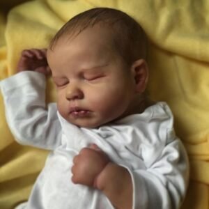 loulou — sleeping newborn reborn doll | 50cm lifelike silicone baby