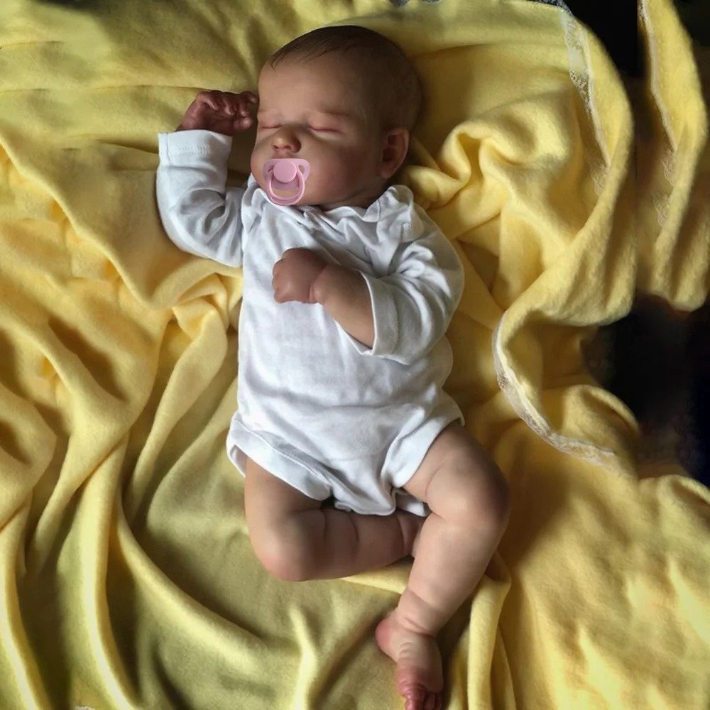 loulou — sleeping newborn reborn doll | 50cm lifelike silicone baby loulou — sleeping newborn reborn doll | 50cm lifelike silicone baby