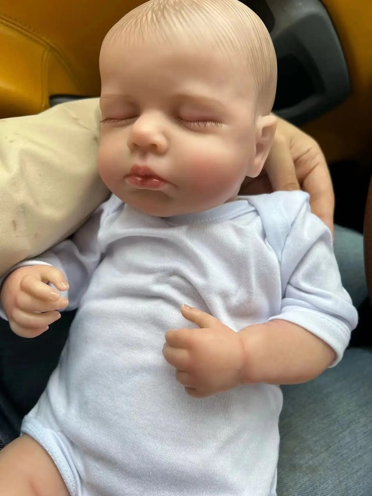 loulou — sleeping newborn reborn doll | 50cm lifelike silicone baby loulou — sleeping newborn reborn doll | 50cm lifelike silicone baby